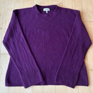 & Other Stories Paris Atelier Grape Purple Relaxed Fit Knitted Sweater Large